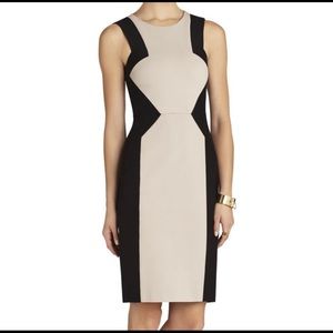 BCBGMAXAZRIA Evelyn Blocked Sheath Dress